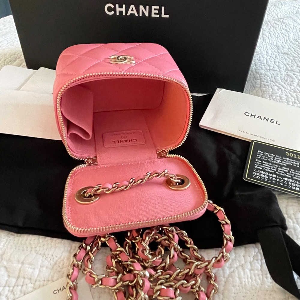 NEW Chanel Trendy Classic Vanity Pink Gold 20A - Picture 5 of 10